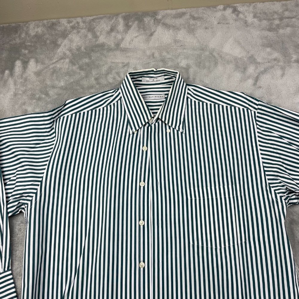 Geoffrey Beene Long Sleeve Cotton Button Down Men's Medium - Picture 3 of 7